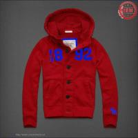 heren abercrombie and fitch pullover full-knop rood blauw 1892 Outlet Haarlem g095c636